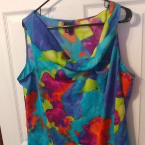 Sleeveless Multi Color Work Short